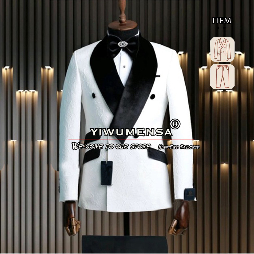 Men'S Formal Wear For Marriage - Maßgeschneiderte Bräutigam-Kleidung, Hochzeitsanzüge für Männer, schwarzer