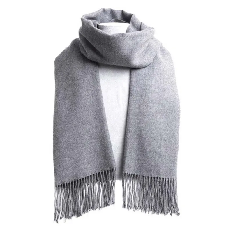 Men Formal Wear With Scarf - Botvotee Einfarbiger Schal aus Kaschmirimitat für
