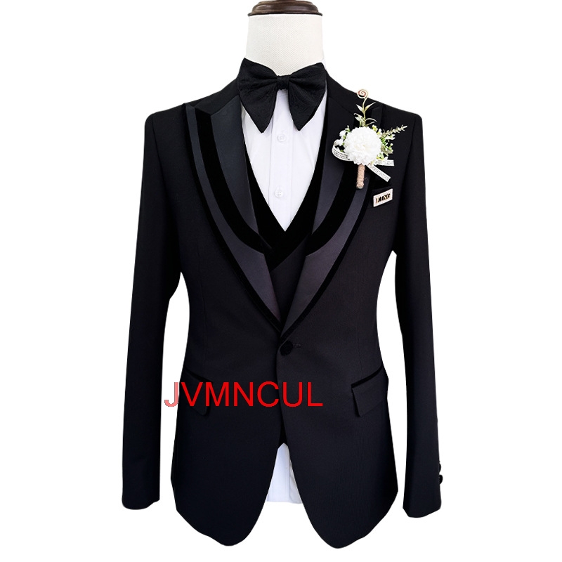 Men'S Formal Wear For Reception - Herren 3-Teiliger Anzug Slim Fit Hochzeit