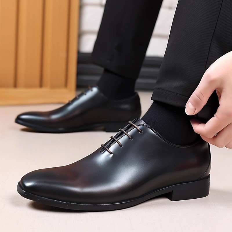 Men Formal Wear Brands - Designer Echtleder Herren Wholecut Oxford Schuhe