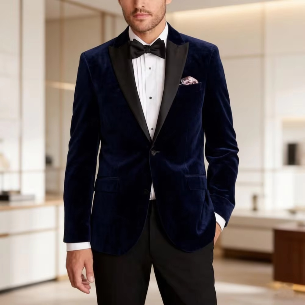 Samt-Anzüge für Herren Slim Fi – Men'S Formal Wear For Reception Bewertung und Preis