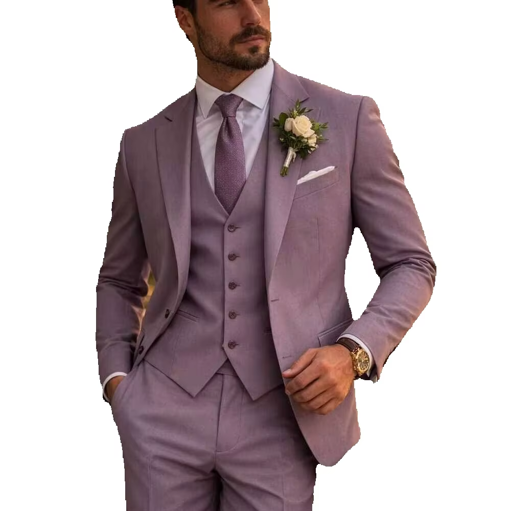 Lavendelfarbener 3-Teiliger He – Men Formal Wear Outfits Bewertung und Preis