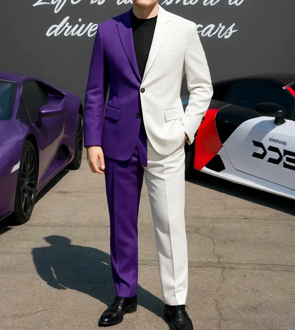 Formelle Business-Herren-Smoki – Men Formal Wear Purple Bewertung und Preis