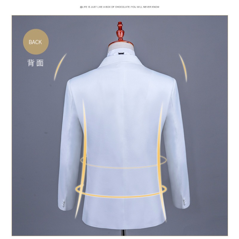 Weiße chinesische formelle Kle – Asian Men Formal Wear Bewertung und Preis