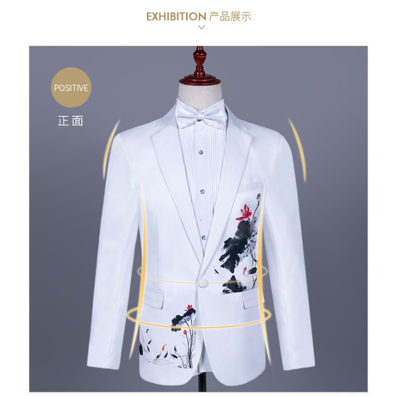Weiße chinesische formelle Kle – Asian Men Formal Wear Bewertung und Preis