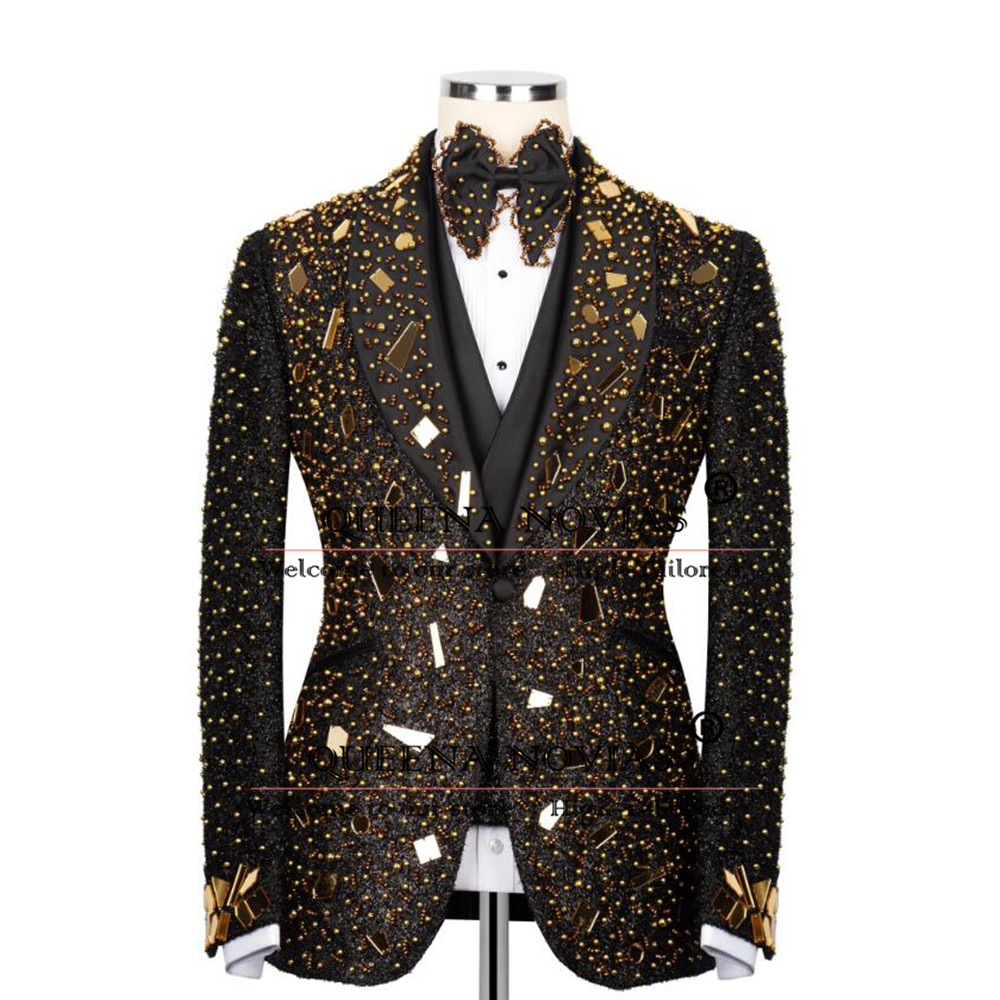 Glitzernder Kristall-Perlenanz – Men'S Formal Wear For Reception Bewertung und Preis