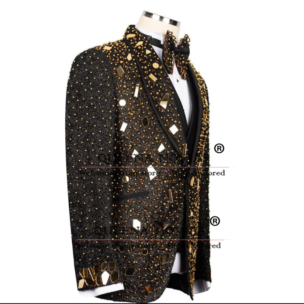Glitzernder Kristall-Perlenanz – Men'S Formal Wear For Reception Bewertung und Preis