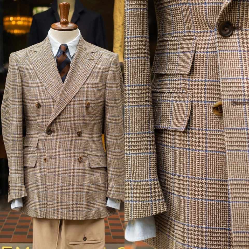 Retro-Karo Doppelreihiger Herr – Men'S Formal Wear For Reception Bewertung und Preis