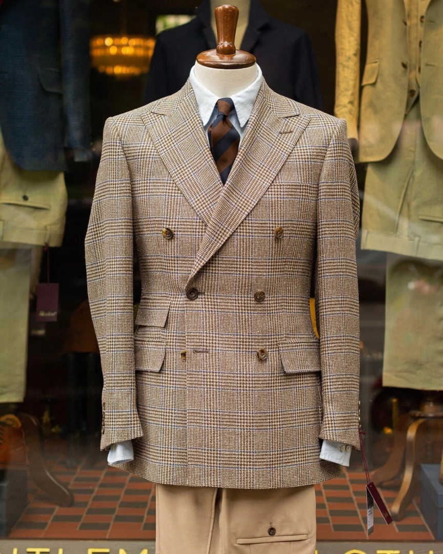Retro-Karo Doppelreihiger Herr – Men'S Formal Wear For Reception Bewertung und Preis