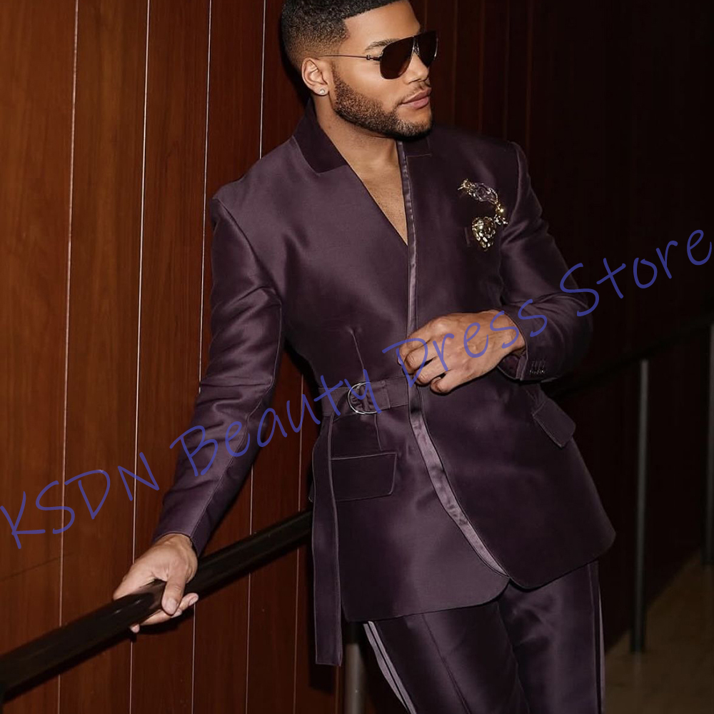 Elegantes Herrenanzug-Set aus  – Men Formal Wear Purple Bewertung und Preis