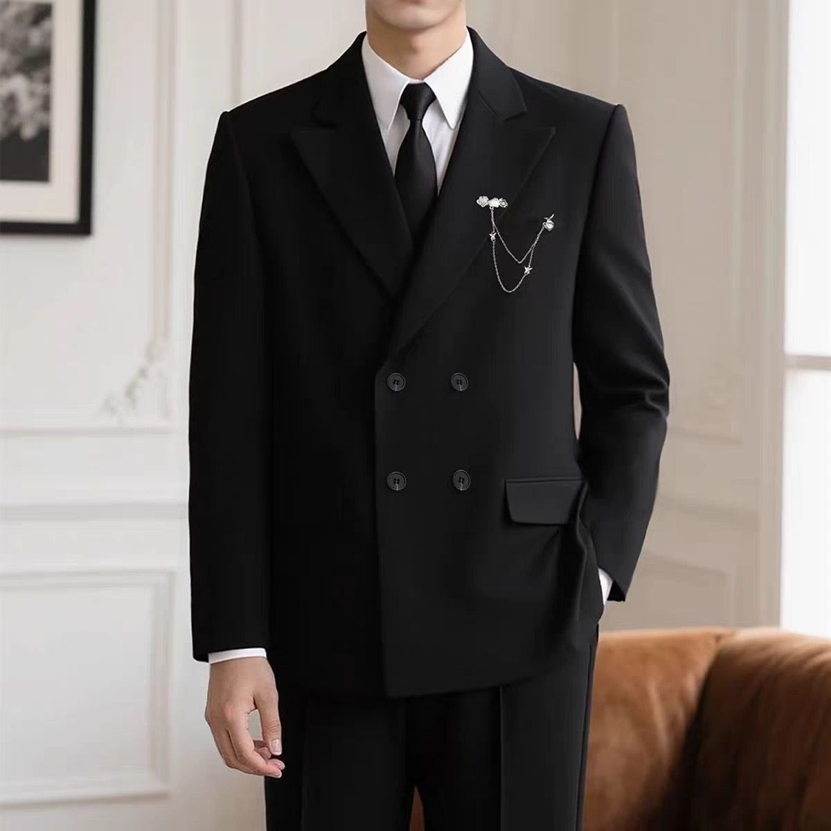 Lässiger Zweireiher Hochzeits- – Men'S Formal Wear For Engagement Bewertung und Preis