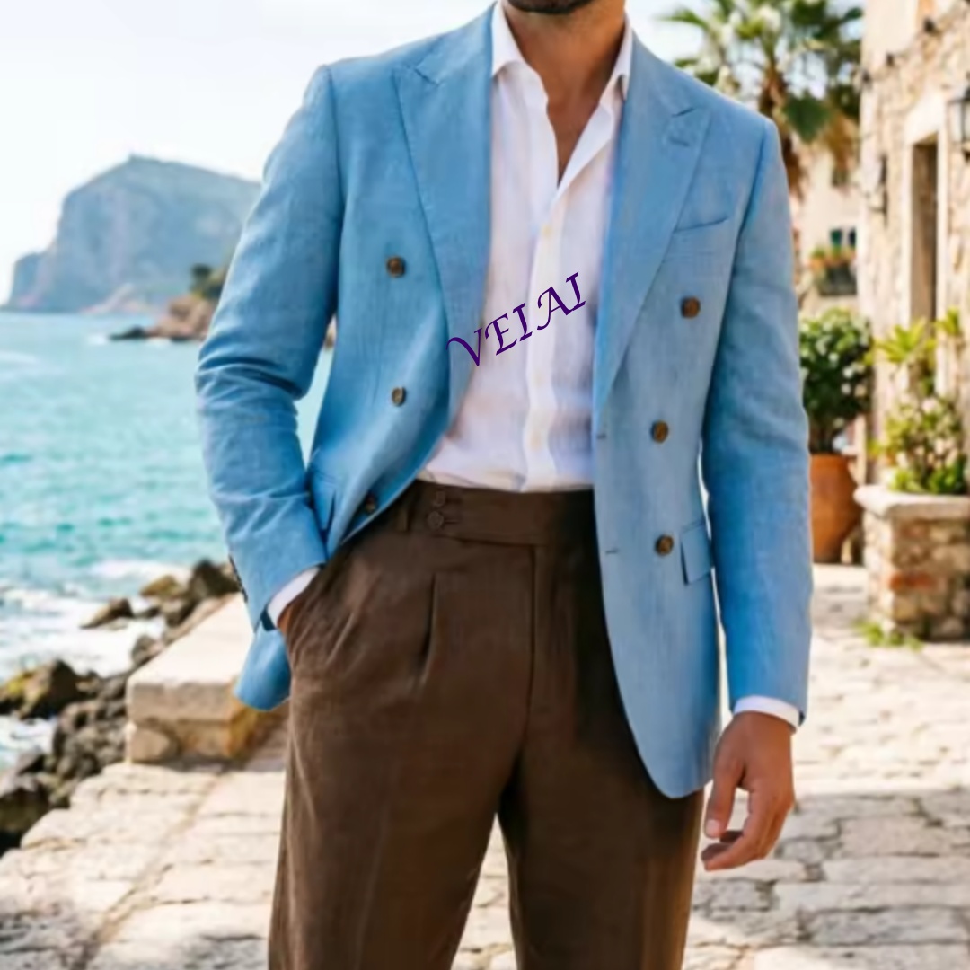 Maßgeschneiderter 2-teiliger b – Men Linen Formal Wear Bewertung und Preis
